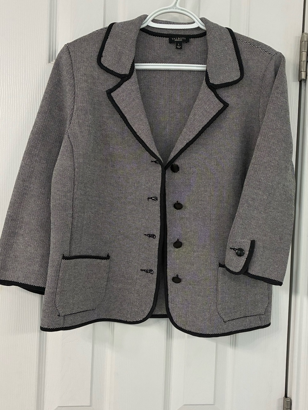 Vintage Talbots Knit Blazer size Large(10-12)